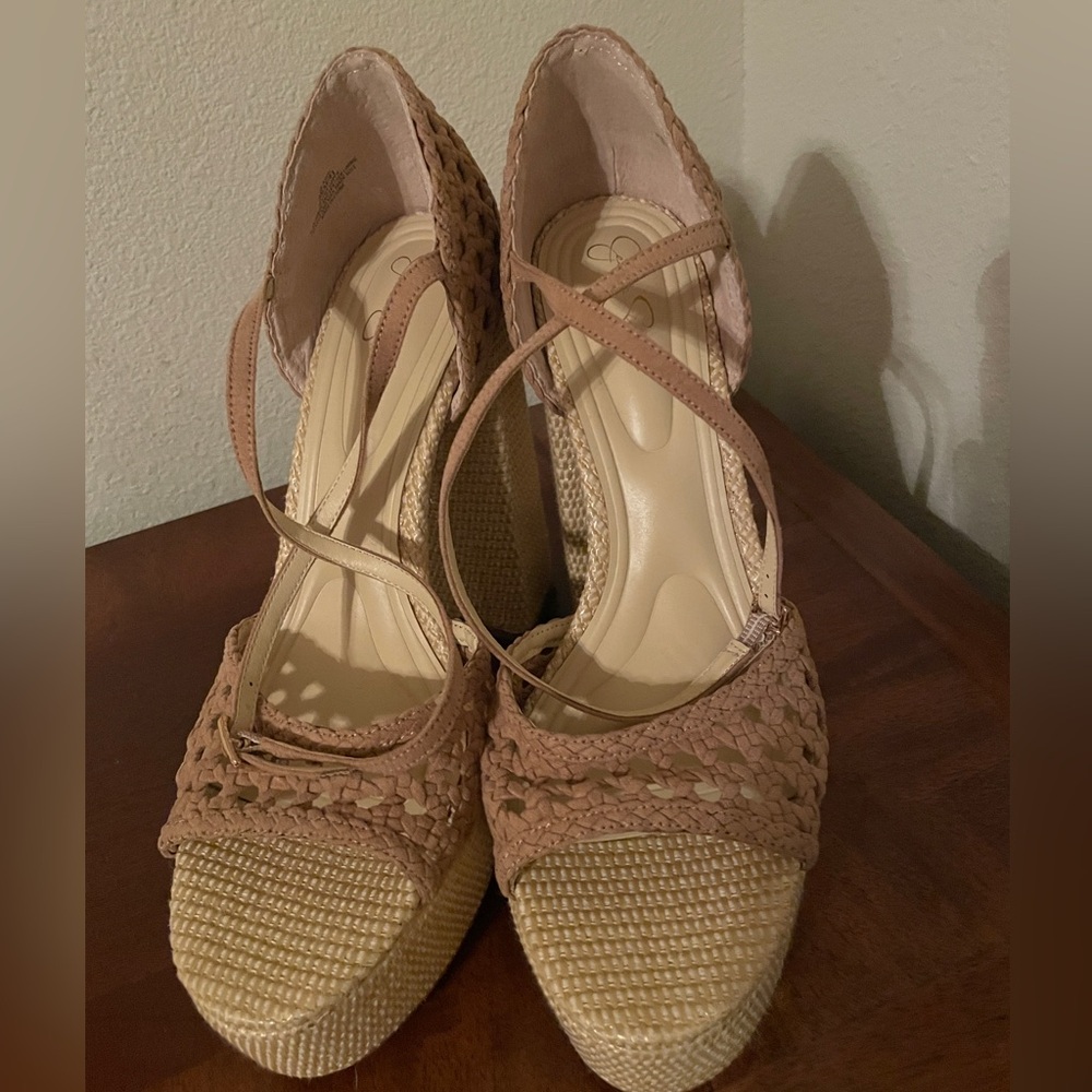 Jessica Simpson Aditi Platform Sandals Natural Color - Picture 2 of 8